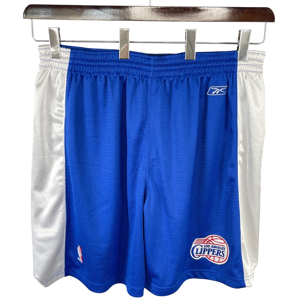 Reebok NBA Authentic Los Angeles Clippers Shorts 36 Blue Basketball Team Apparel